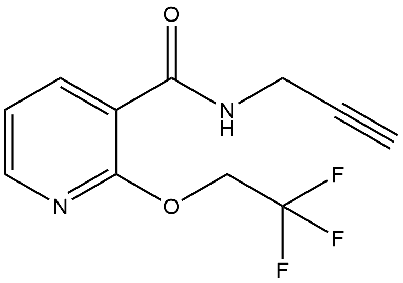 N-2-Propyn-1-yl-2-(2,2,2-trifluoroethoxy)-3-pyridinecarboxamide Structure