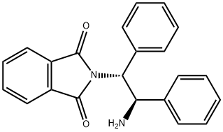 1H-Isoindole-1,3(2H)-dione, 2-[(1R,2R)-2-amino-1,2-diphenylethyl]- Structure