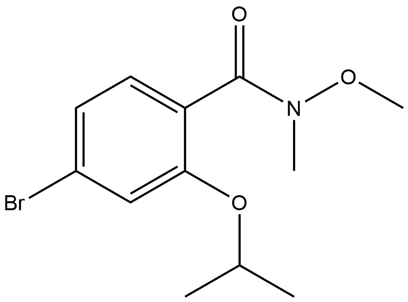 4-Bromo-N-methoxy-N-methyl-2-(1-methylethoxy)benzamide Structure