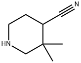 4-Piperidinecarbonitrile, 3,3-dimethyl- Structure