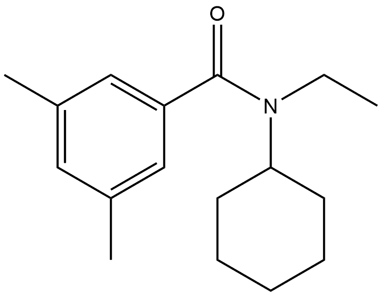 N-Cyclohexyl-N-ethyl-3,5-dimethylbenzamide Structure