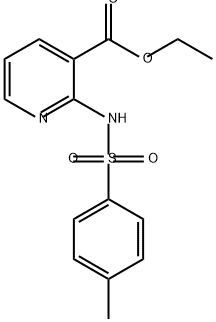 3-Pyridinecarboxylic acid, 2-[[(4-methylphenyl)sulfonyl]amino]-, ethyl ester Structure