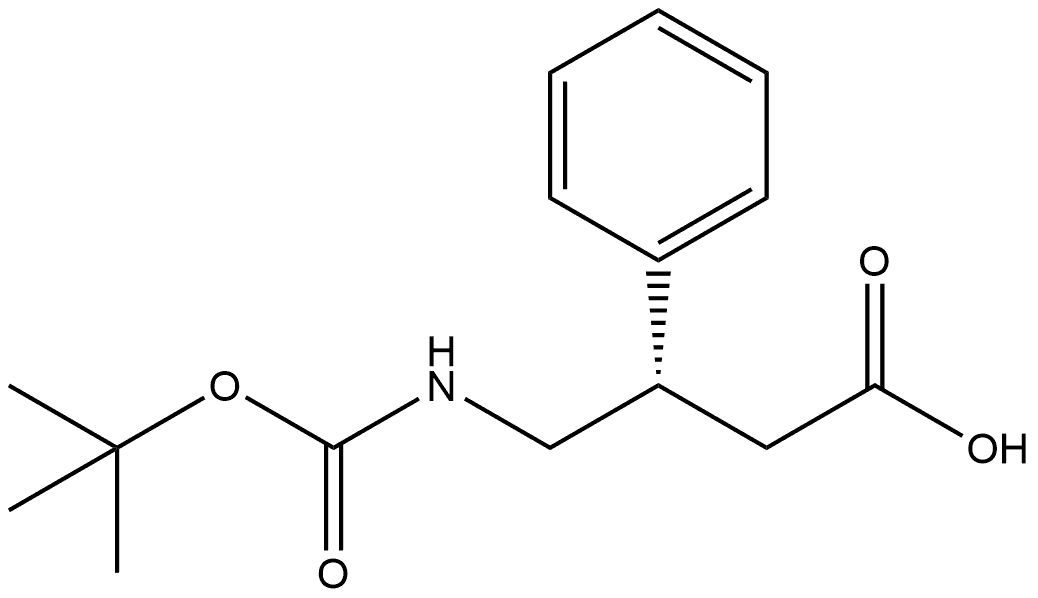 Benzenepropanoic acid, β-[[[(1,1-dimethylethoxy)carbonyl]amino]methyl]-, (S)- (9CI) Structure