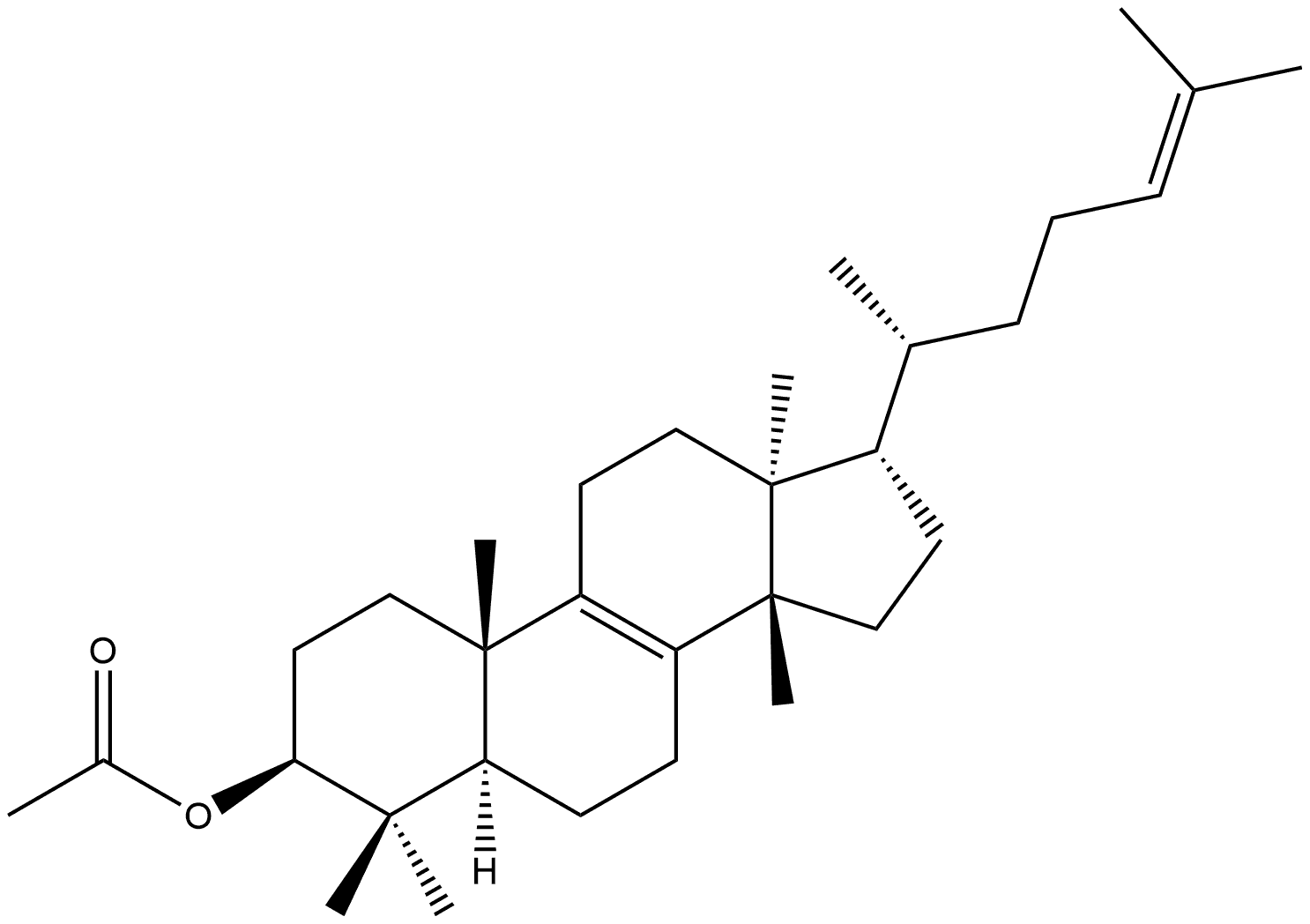 Euphol Acetate 구조식 이미지