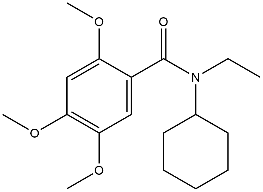 N-Cyclohexyl-N-ethyl-2,4,5-trimethoxybenzamide Structure