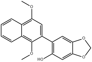 6-(1,4-Dimethoxynaphthalen-2-yl)benzo[d][1,3]dioxol-5-ol Structure
