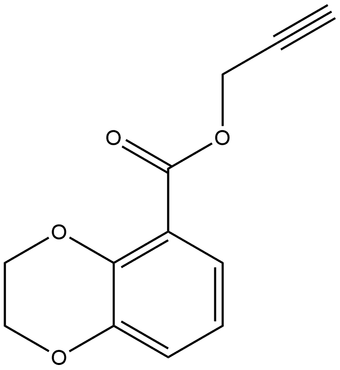 2-Propyn-1-yl 2,3-dihydro-1,4-benzodioxin-5-carboxylate Structure