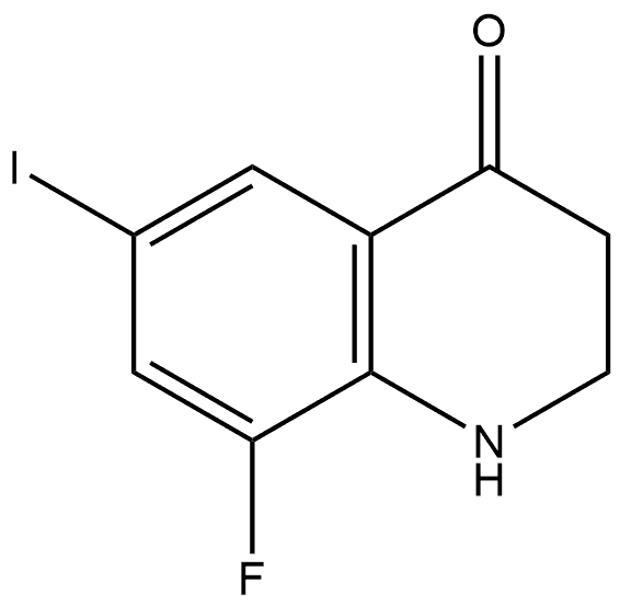 8-Fluoro-2,3-dihydro-6-iodo-4(1H)-quinolinone Structure