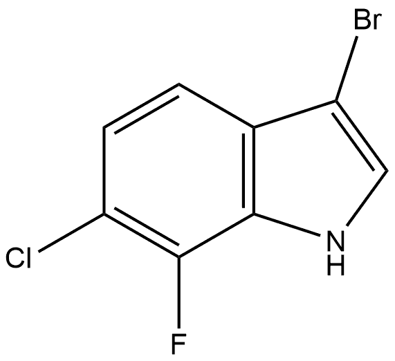 3-Bromo-6-chloro-7-fluoroindole Structure