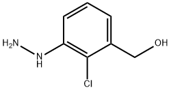 1-(2-Chloro-3-(hydroxymethyl)phenyl)hydrazine Structure