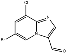 6-Bromo-8-chloro-imidazo[1,2-a]pyridine-3-carbaldehyde Structure