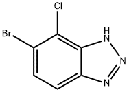 1H-Benzotriazole, 6-bromo-7-chloro- Structure