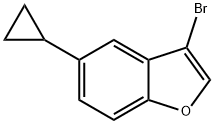 Benzofuran, 3-bromo-5-cyclopropyl- Structure