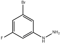 Hydrazine, (3-bromo-5-fluorophenyl)- 구조식 이미지