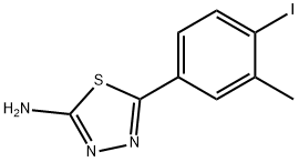 5-(4-Iodo-3-methylphenyl)-1,3,4-thiadiazol-2-amine Structure