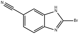 1H-Benzimidazole-6-carbonitrile, 2-bromo- 구조식 이미지