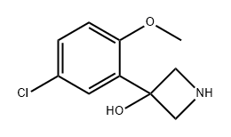 3-Azetidinol, 3-(5-chloro-2-methoxyphenyl)- 구조식 이미지