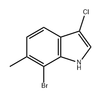 1H-Indole, 7-bromo-3-chloro-6-methyl- Structure