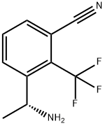 Benzonitrile, 3-[(1R)-1-aminoethyl]-2-(trifluoromethyl)- 구조식 이미지