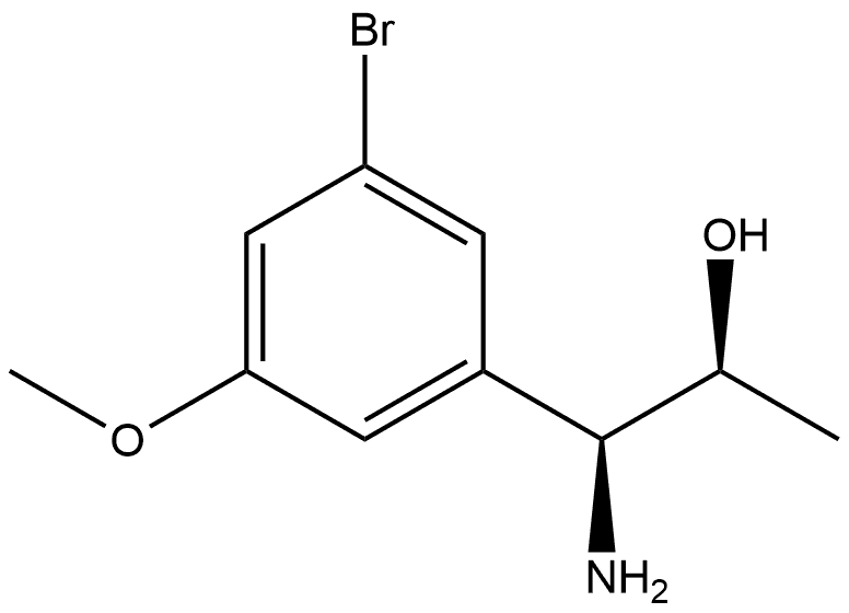 (1S,2S)-1-AMINO-1-(3-BROMO-5-METHOXYPHENYL)PROPAN-2-OL Structure