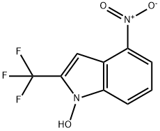 1H-Indole, 1-hydroxy-4-nitro-2-(trifluoromethyl)- 구조식 이미지