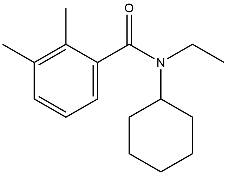 N-Cyclohexyl-N-ethyl-2,3-dimethylbenzamide Structure