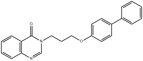 3-(3-([1,1''-Biphenyl]-4-yloxy)propyl)quinazolin-4(3H)-one 구조식 이미지