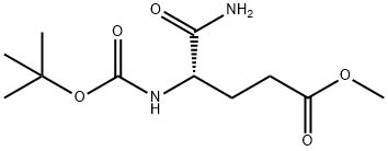 Pentanoic acid, 5-amino-4-[[(1,1-dimethylethoxy)carbonyl]amino]-5-oxo-, methyl ester, (4S)- Structure