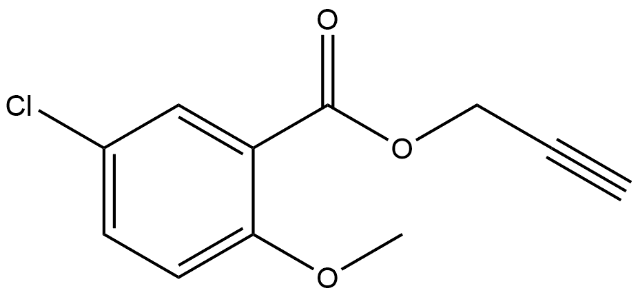 2-Propyn-1-yl 5-chloro-2-methoxybenzoate Structure