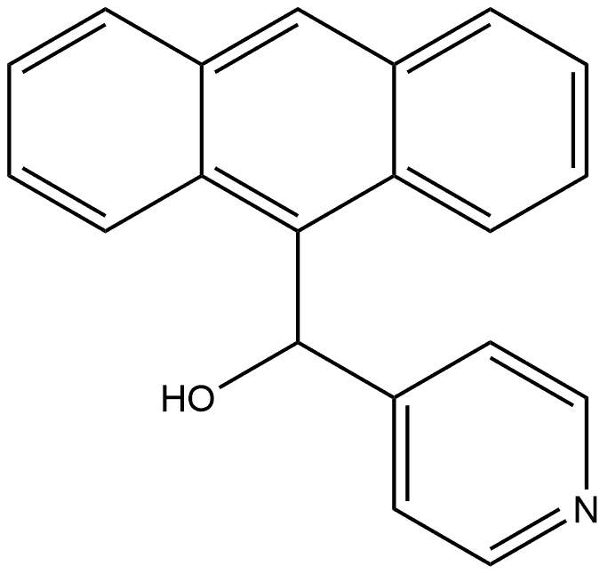 4-Pyridinemethanol, α-9-anthracenyl- Structure