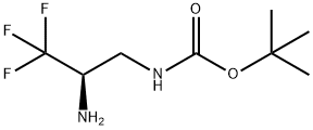 (2R)-(2-Amino-3,3,3-trifluoro-propyl)-carbamic acid tert-butyl ester Structure