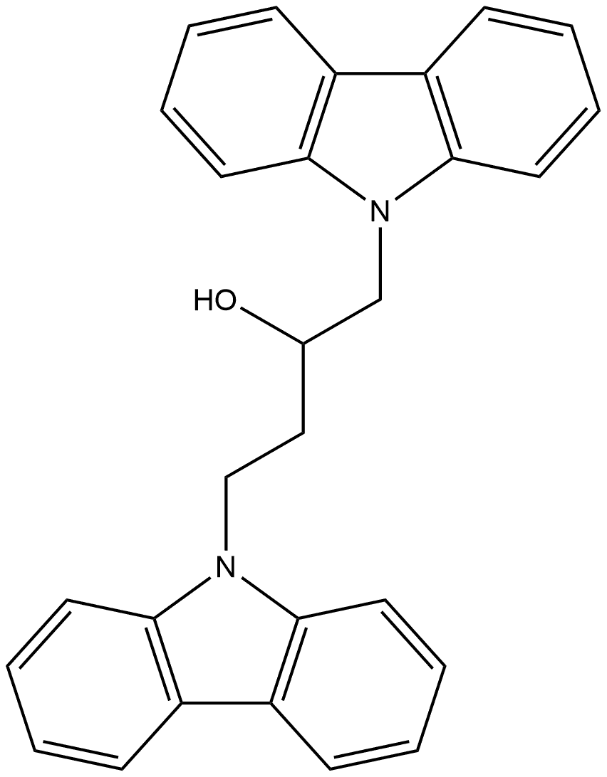 9H-Carbazole-9-propanol, α-(9H-carbazol-9-ylmethyl)- Structure