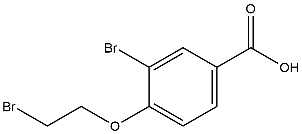 3-Bromo-4-(2-bromoethoxy)benzoic acid Structure