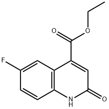 6-Fluoro-2-oxo-1,2-dihydro-quinoline-4-carboxylic acid ethyl ester Structure