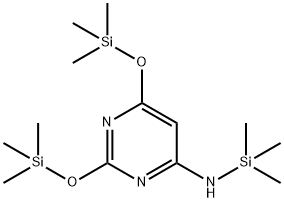 N-(Trimethylsilyl)-2,6-bis((trimethylsilyl)oxy)pyrimidin-4-amine 구조식 이미지