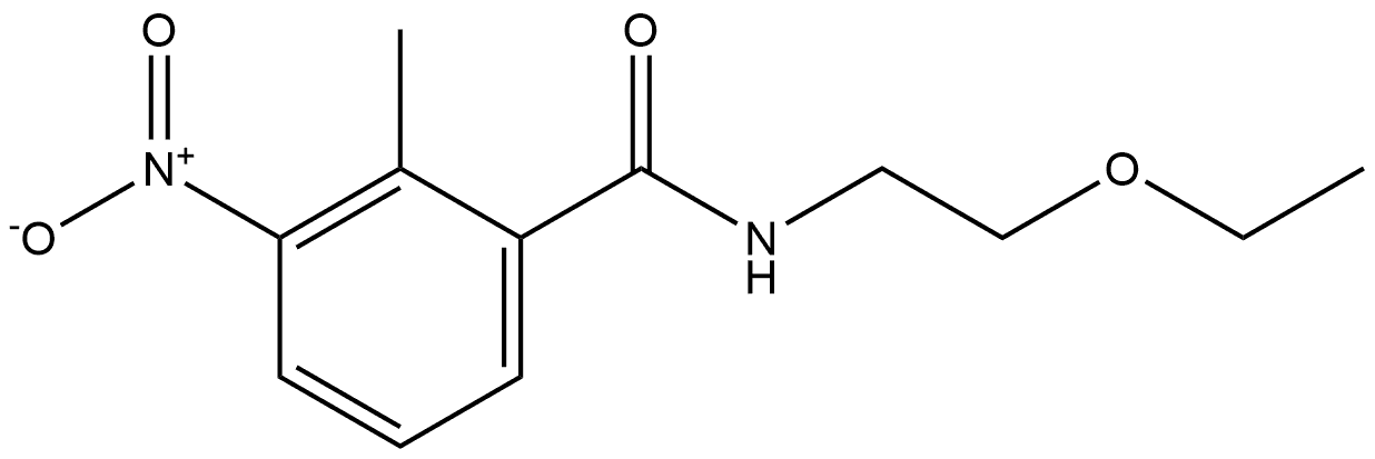 N-(2-ethoxyethyl)-2-methyl-3-nitrobenzamide Structure