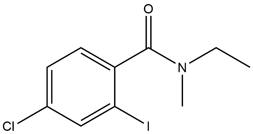 4-Chloro-N-ethyl-2-iodo-N-methylbenzamide Structure