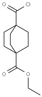 Bicyclo[2.2.2]octane-1-carboxylic acid, 4-(chlorocarbonyl)-, ethyl ester Structure