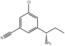 Benzonitrile, 3-[(1S)-1-aminopropyl]-5-chloro- Structure