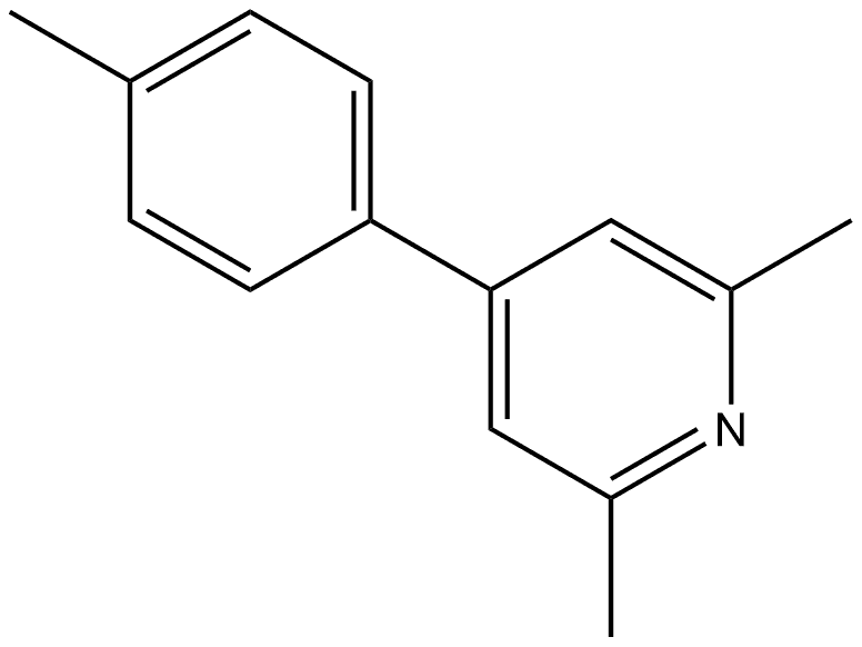 2,6-Dimethyl-4-(4-methylphenyl)pyridine Structure