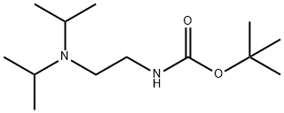 Carbamic acid, N-[2-[bis(1-methylethyl)amino]ethyl]-, 1,1-dimethylethyl ester Structure