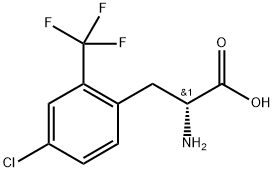 (2R)-2-amino-3-[4-chloro-2-(trifluoromethyl)phenyl]propanoic acid Structure