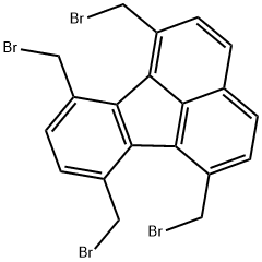 Fluoranthene, 1,6,7,10-tetrakis(bromomethyl)- 구조식 이미지