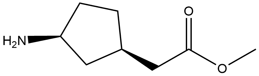 Methyl (1R,3S)-3-aminocyclopentan eacetate Structure