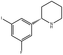 2-(3-fluoro-5-iodophenyl)piperidine Structure