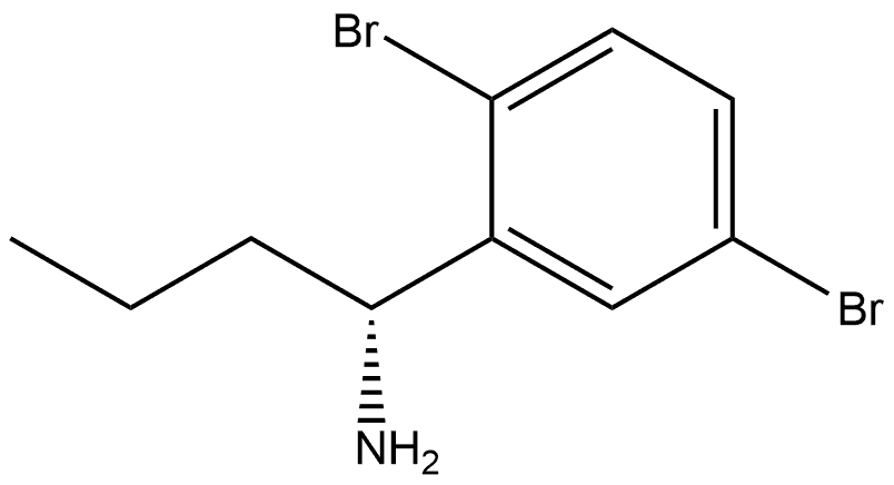 (1R)-1-(2,5-DIBROMOPHENYL)BUTAN-1-AMINE Structure