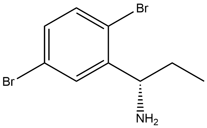 (1S)-1-(2,5-DIBROMOPHENYL)PROPAN-1-AMINE Structure