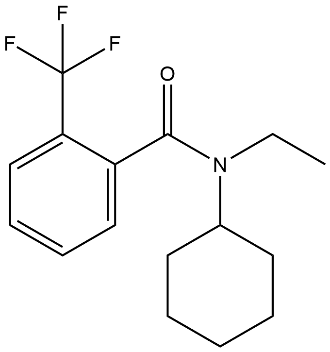 N-Cyclohexyl-N-ethyl-2-(trifluoromethyl)benzamide Structure