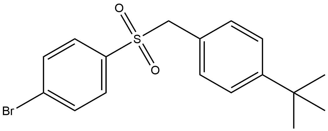 Benzene, 1-bromo-4-[[[4-(1,1-dimethylethyl)phenyl]methyl]sulfonyl]- Structure