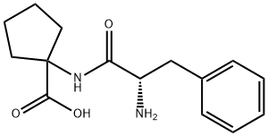 Cyclopentanecarboxylic acid, 1-[(2-amino-1-oxo-3-phenylpropyl)amino]-, (S)- (9CI) Structure